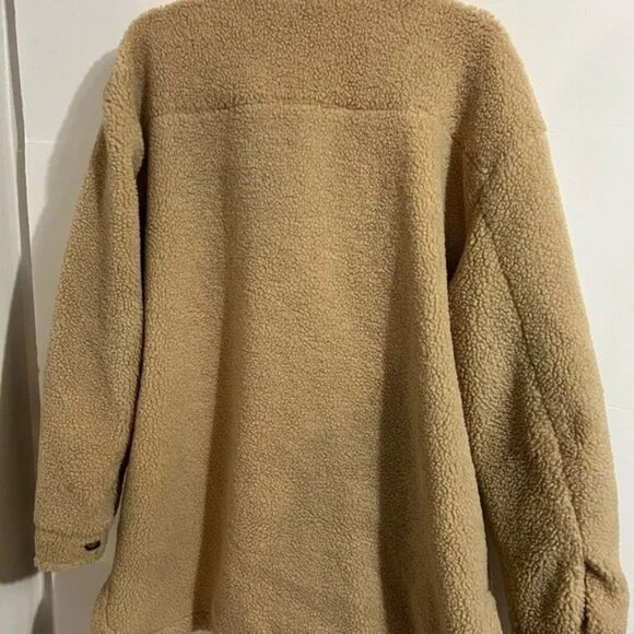 Koolaburra by Ugg Cream Sherpa Shirt Shacket- Size L - Picture 5 of 10